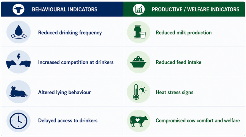 water for cattle indicators