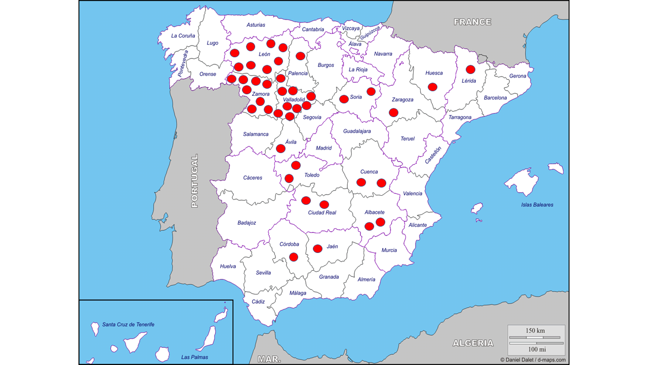C. abortus mapa Spain